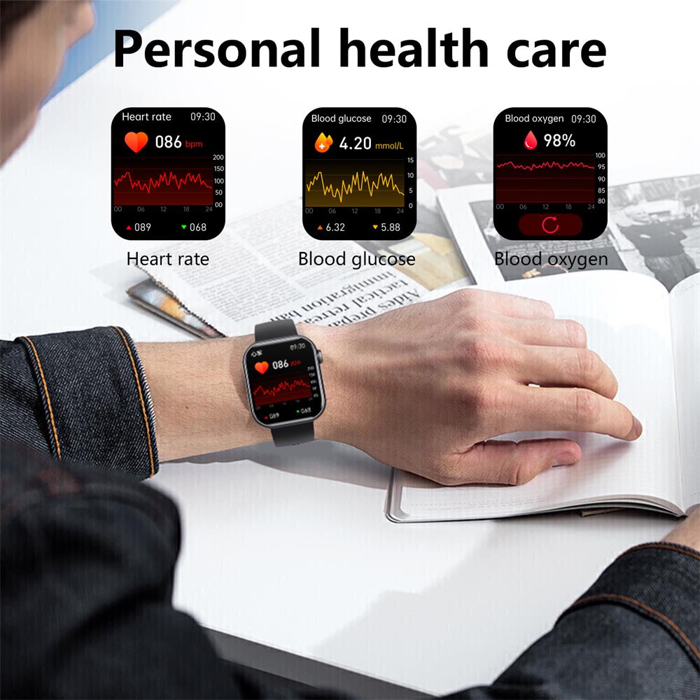 Smart Health Watch | Blood Sugar & Vital Signs Monitor